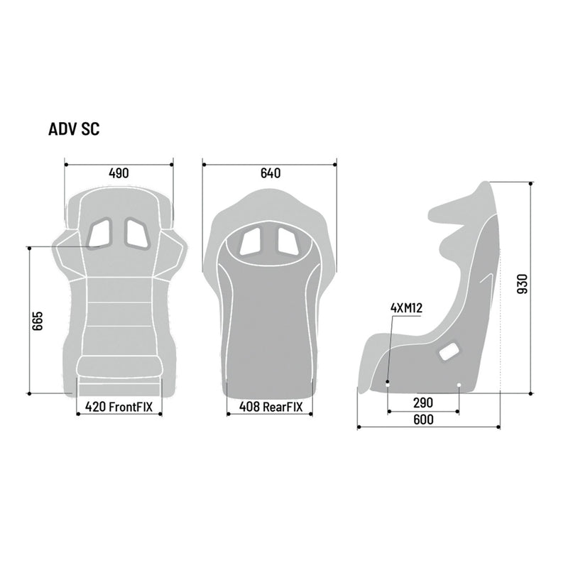 Sparco ADV SC Carbon Racing Seat — view 3
