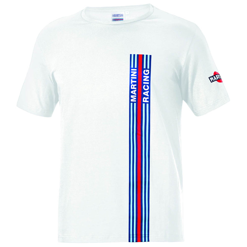 Sparco Martini Racing Big Stripes T-Shirt — White — view 1