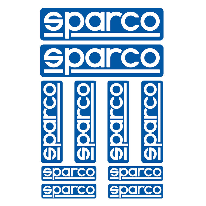 Sparco Logo Sticker Set – 10 Pieces 09003
