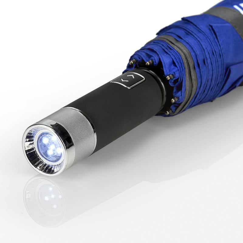 Sparco Foldable Umbrella with LED Torch 95 cm — Blue/Grey — view 2