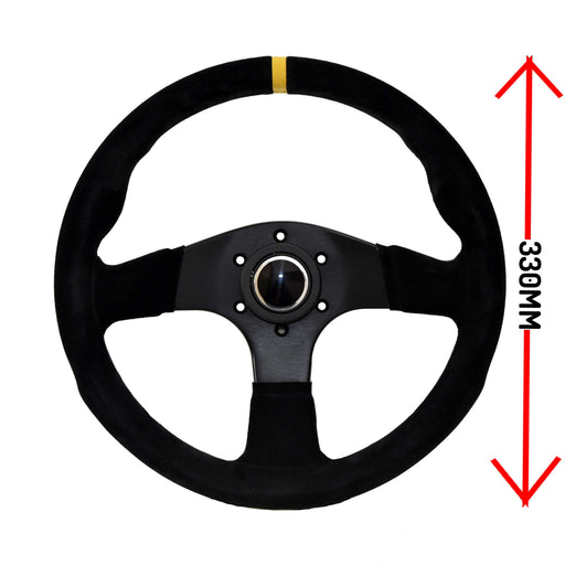 LTEC LTEC063 330 mm Suede Steering Wheel