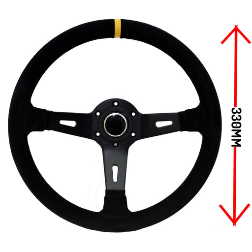LTEC LTEC068 330 mm Suede Steering Wheel