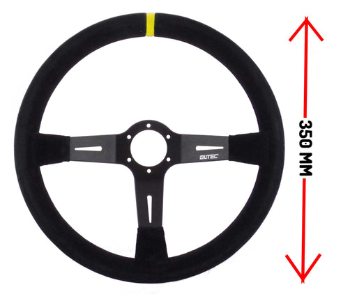 LTEC LTEC010 350 mm Suede Steering Wheel