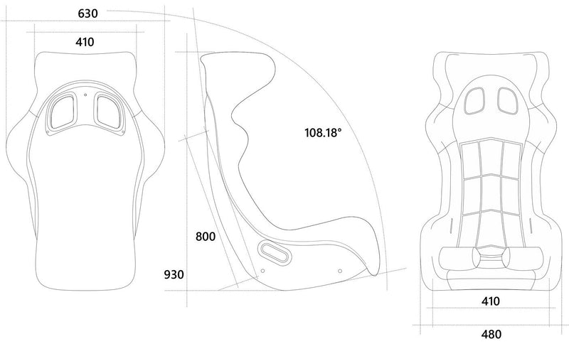 Atech North FIA Racing Seat