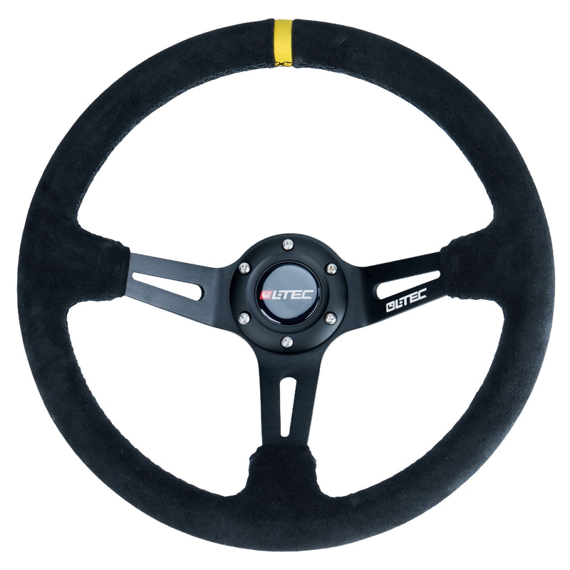BAS ECO 350 mm Suede Steering Wheel – 70mm – BAS0112