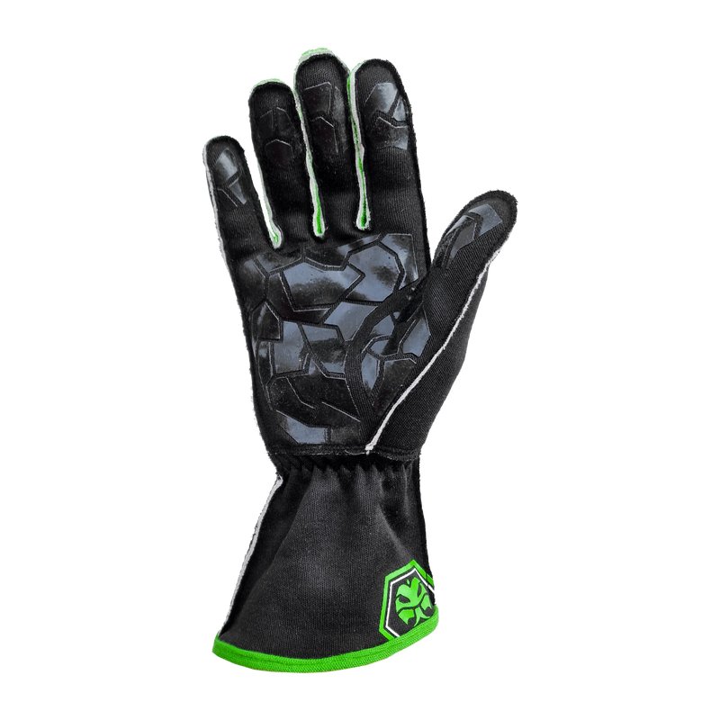 Nomex Racing Gloves - BLK/GRN