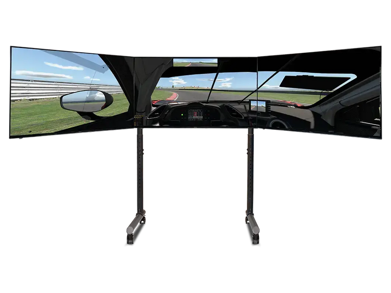 Next Level Racing® Round Tube Freestanding Triple Monitor Stand (Up to 3 x 43”) - Next Level Racing - Sim Race Webshop product image 3
