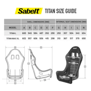 Sabelt Titan Max Fibreglass FIA Racing Seat