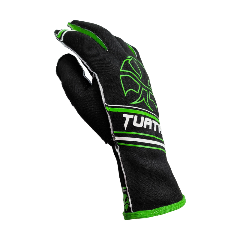 Nomex Racing Gloves - BLK/GRN