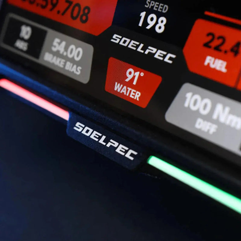SOELPEC XR-7 Display – Sim Racing Touchscreen with RGB Telemetry (Black) - Sim Race Webshop B.V.