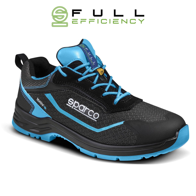 Sparco Safety Shoes S3 Indy-E Aster ESD Unisex Black/Light Blue