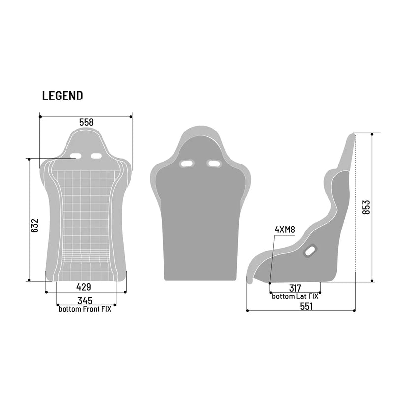 Sparco Legend Martini Racing Seat – Grey