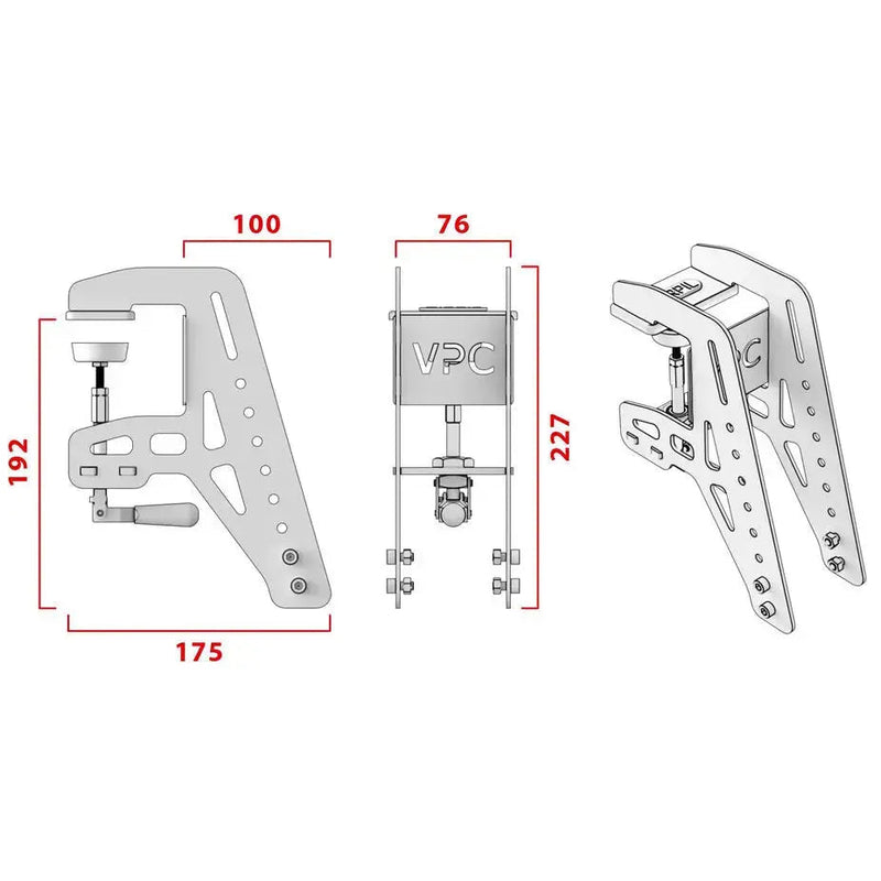 VIRPIL Controls Desk Mount – Black (Size S) - Sim Race Webshop B.V.