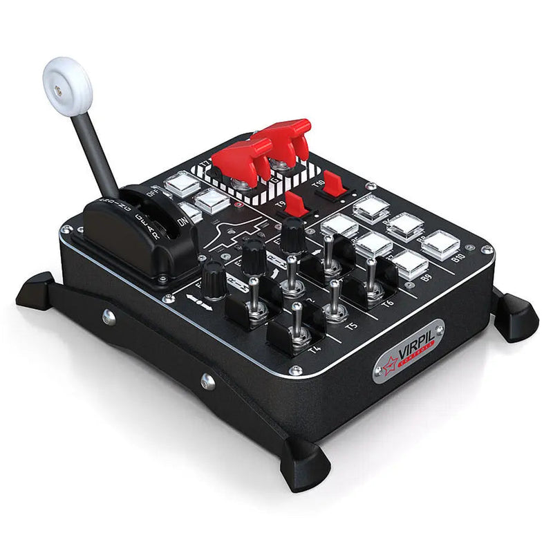 VIRPIL Controls Universal Control Panel #2 – RGB – 24 Inputs (Black) - Sim Race Webshop B.V.