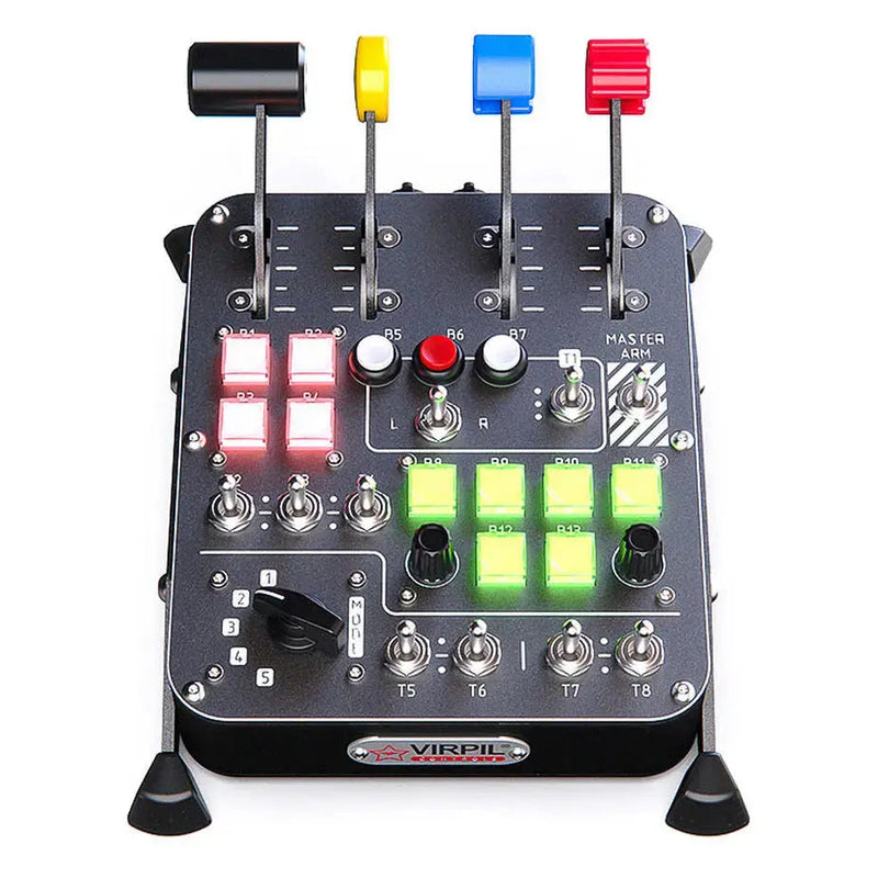 VIRPIL Controls Universal Control Panel #3 – RGB – 30 Inputs (Black) - Sim Race Webshop B.V.