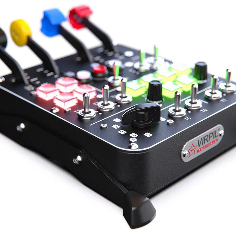 VIRPIL Controls Universal Control Panel #3 – RGB – 30 Inputs (Black) - Sim Race Webshop B.V.