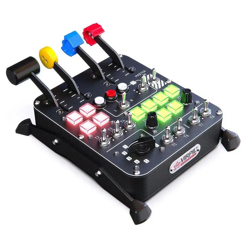 VIRPIL Controls Universal Control Panel #3 – RGB – 30 Inputs (Black) - Sim Race Webshop B.V.