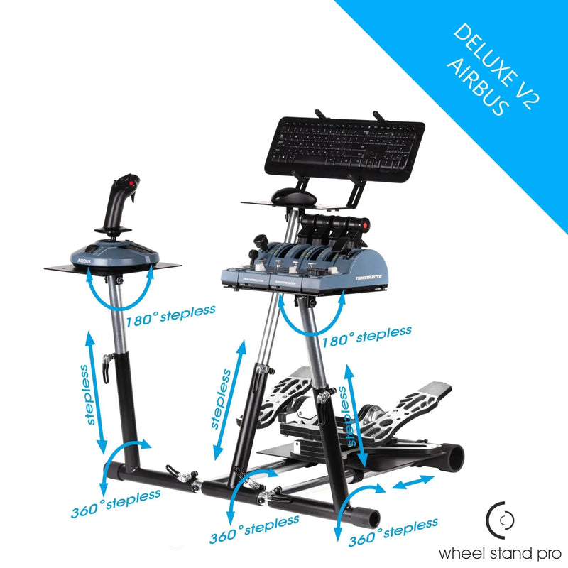 Wheel Stand Pro for TCA Airbus - Deluxe V2 - Sim Race Webshop B.V.
