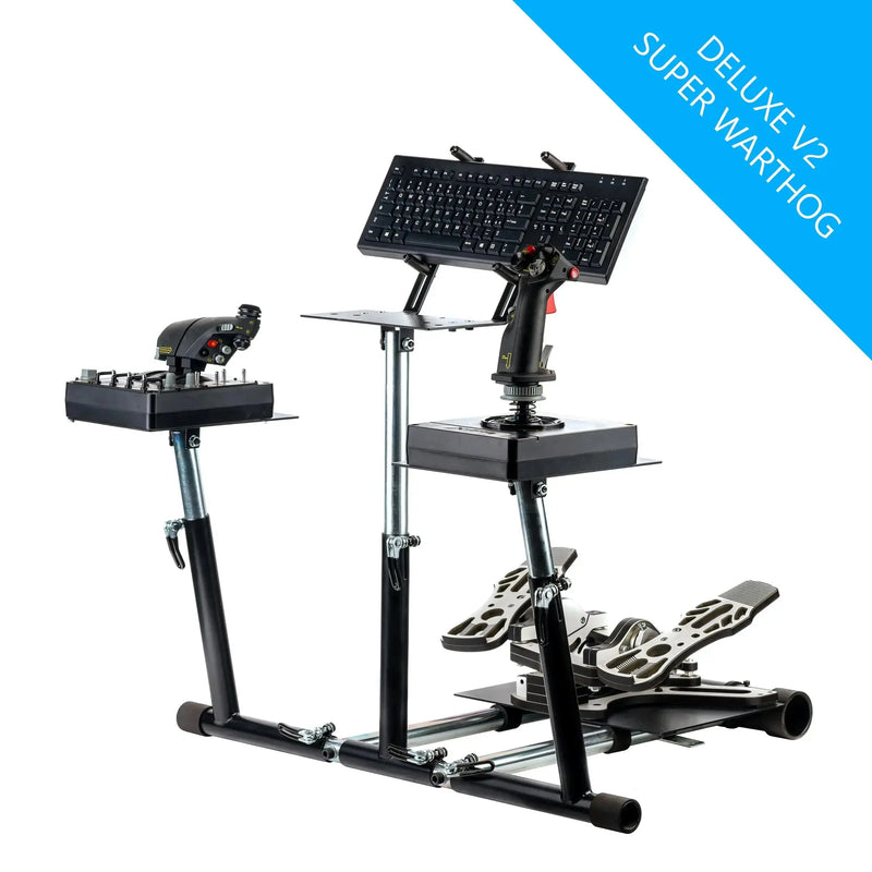 Wheel Stand Pro for Thrustmaster HOTAS WARTHOG™, Saitek X-55, X52/Pro, X65 – Deluxe V2 - Sim Race Webshop B.V.