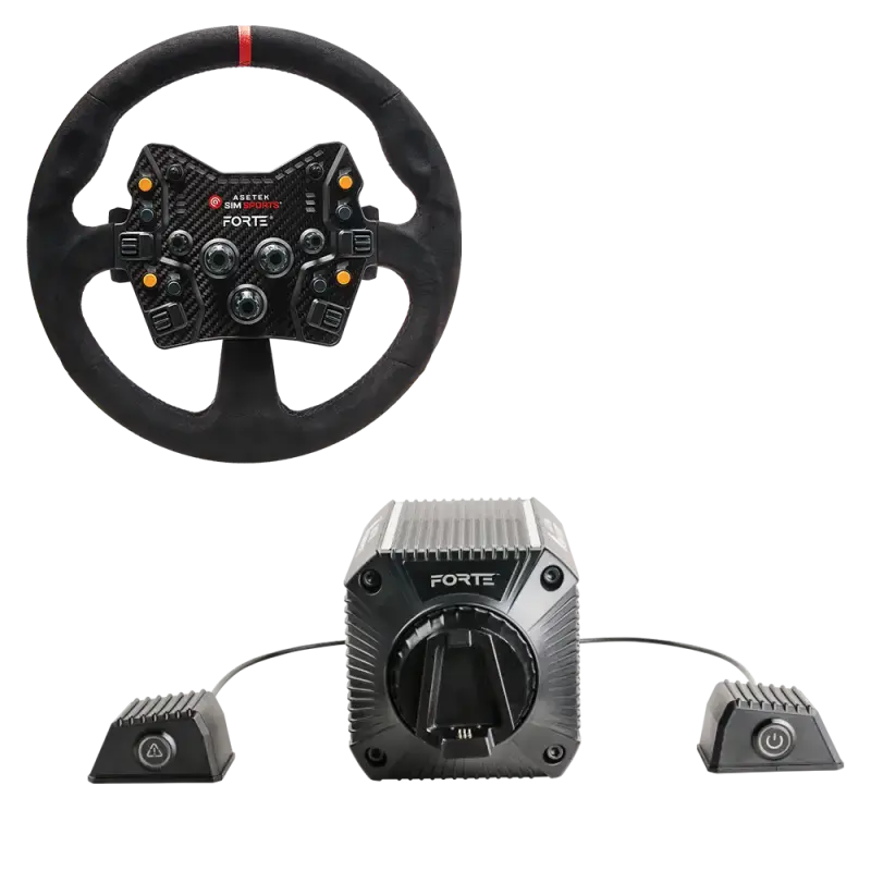 Asetek SimSports Forte (18nm) Direct Drive Wheel Base + Forte GT Wheel Bundle - Asetek SimSports - Sim Race Webshop product image 4