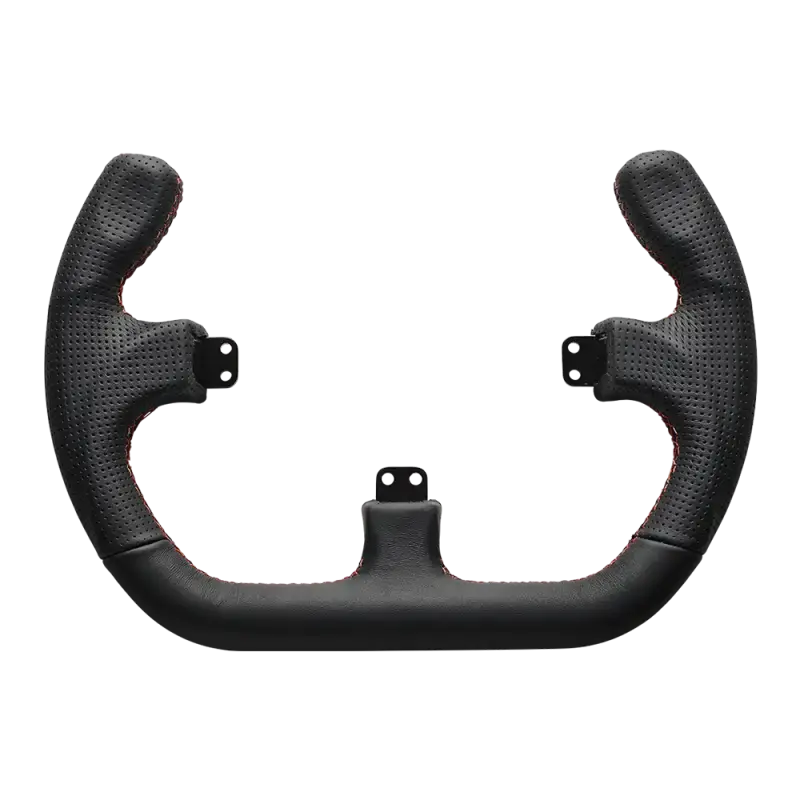 Asetek SimSports Open D Black Leather Rim - Asetek SimSports - Sim Race Webshop product image 1