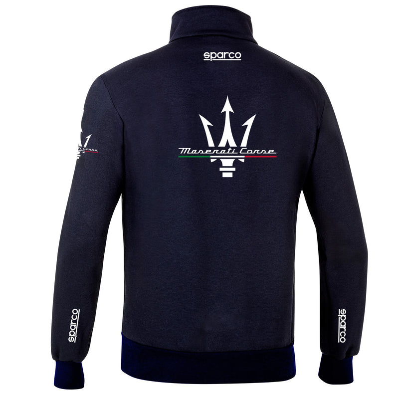 Sparco Full Zip Maserati Sweater - Navy