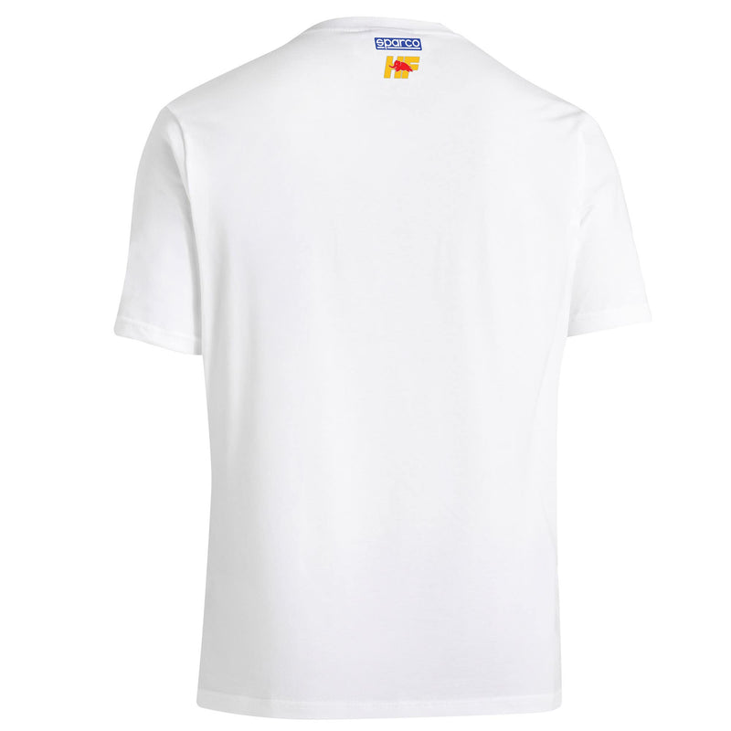 Sparco Lancia Yellow HF T-Shirt — White — back