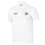 Sparco Lancia Lunetta Polo Shirt — White — front