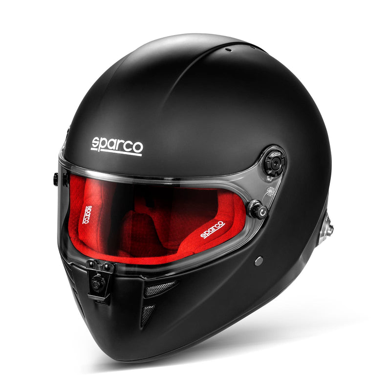 Sparco Stealth RF Helmet – FIA 8859-2024 – Black/Red, XS