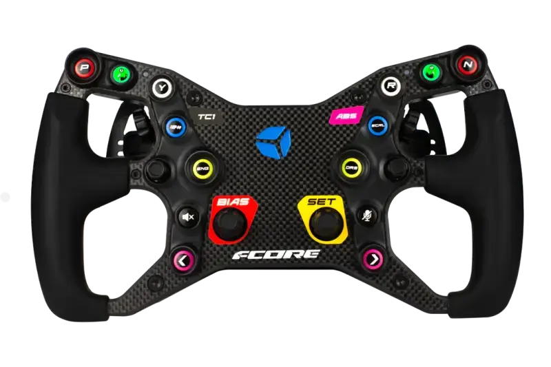 CUBE CONTROLS F-CORE FORMULA SIM RACING STEERING WHEEL - With-out HUB / PADDLES 2 + (Aluminium) - Steering Wheel