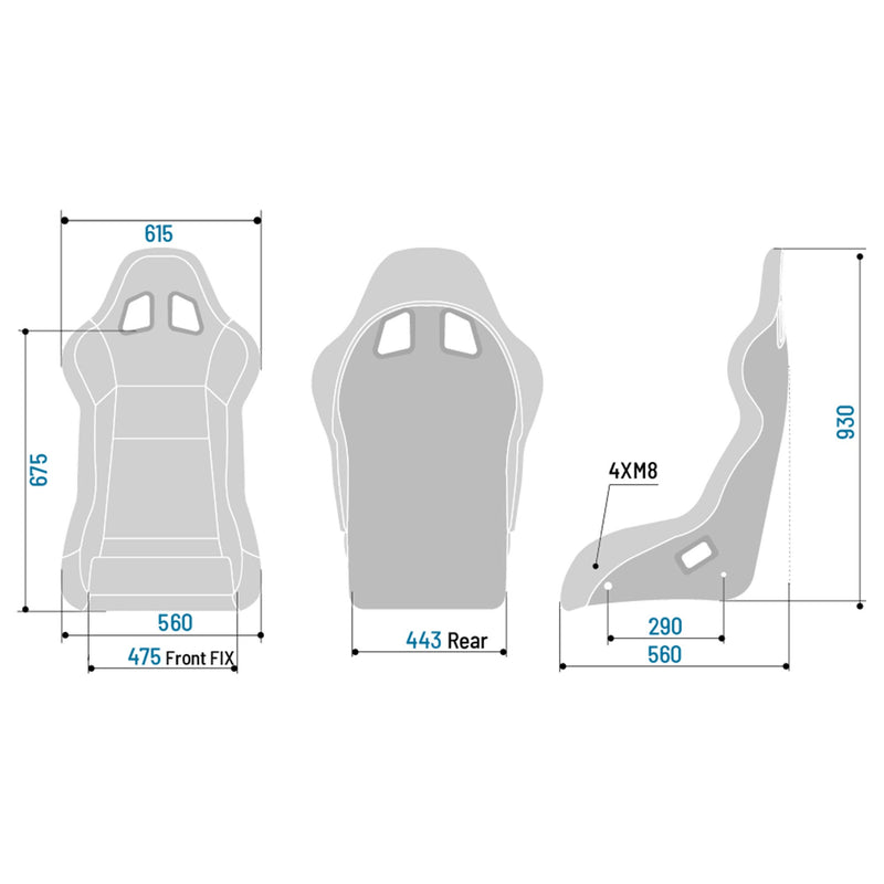 Sparco EVO XL QRT X racing seat – view 3