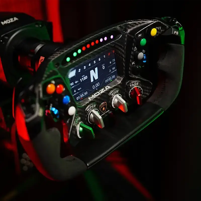 MOZA Racing Automobili Lamborghini Squadra Corse Essenza SCV12 Steering Wheel - MOZA Racing - Sim Race Webshop product image 8