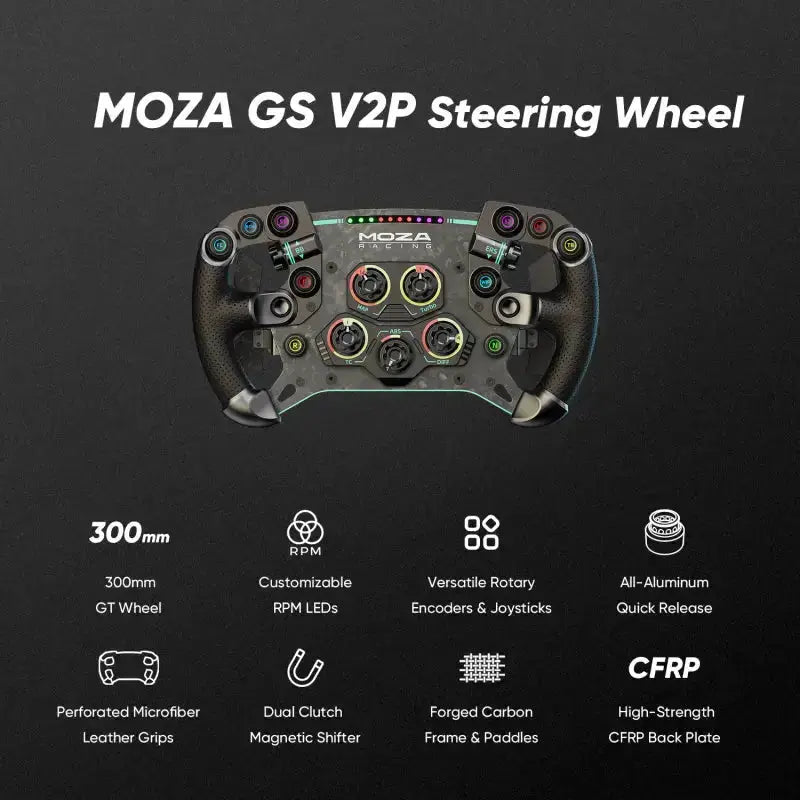 MOZA GS V2P GT Wheel - MOZA Racing - Sim Race Webshop product image 7