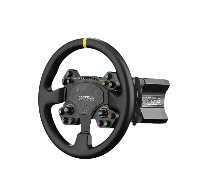 MOZA Racing R9 Direct Drive Wheel Base – V3 + RS V2 Steering Wheel Leather - Bundle - MOZA Racing - Sim Race Webshop product image 1