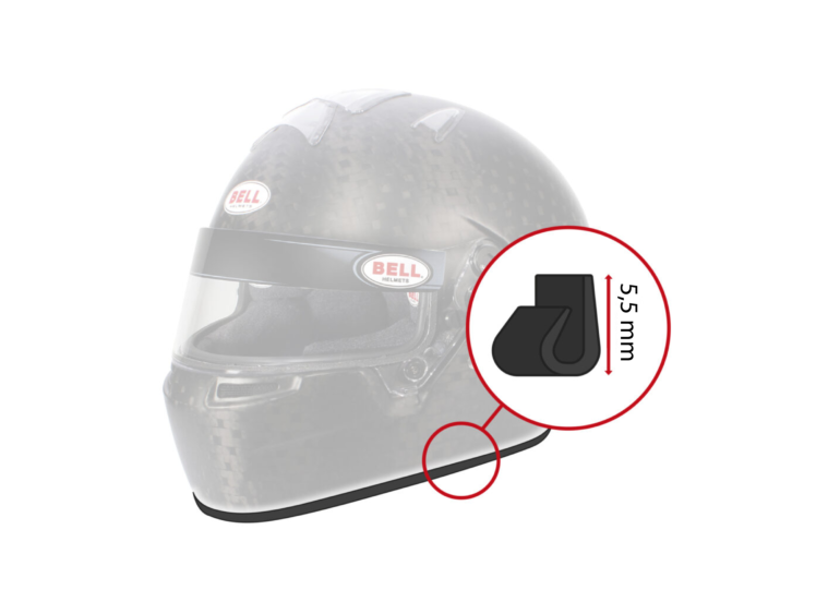 Bell Helmet Lower Edge Trim Profile – product view
