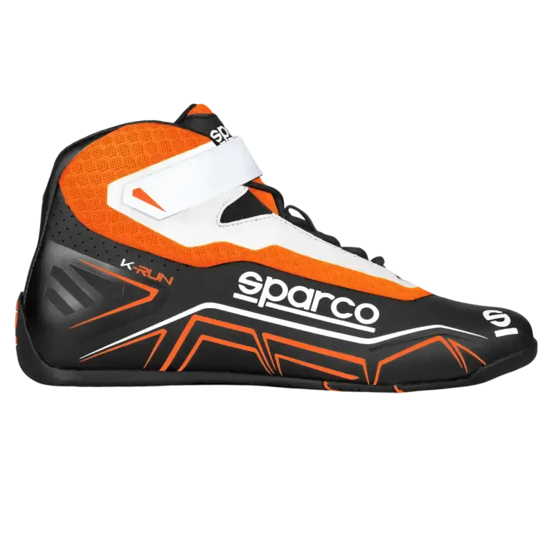 SPARCO K-RUN Shoes For Karting - Black / Fluo Orange / 47 - Shoes