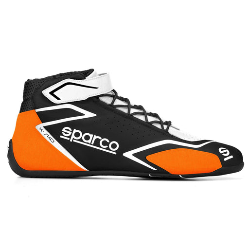 SPARCO K-SKID Shoes for Karting — Black/Orange fluo