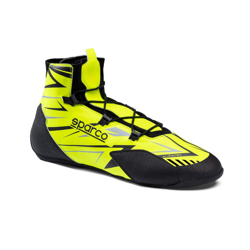 Sparco K-Rapid Racing Shoes – Lace Version — Fluorescent yellow/Black