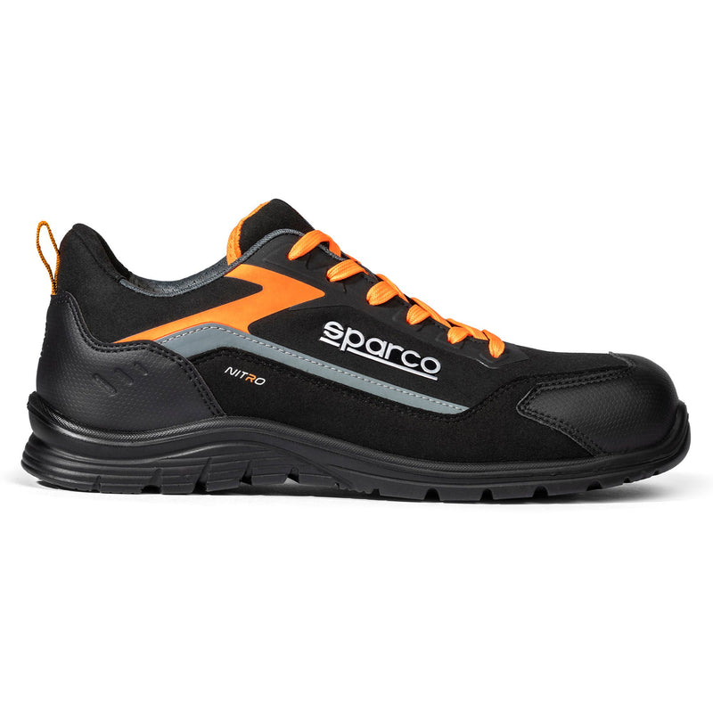 Sparco Nitro Elfyn Safety Shoes S3S - Grey — Dark grey/Fluorescent yellow