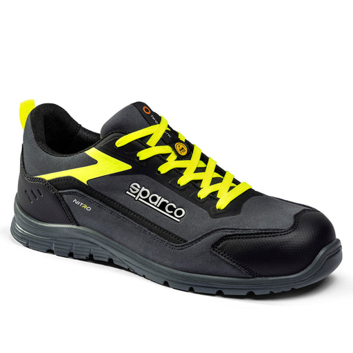 Sparco Nitro Kalle Safety Shoes S3S - Black — Black/Fluo Orange