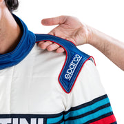 Sparco Martini Racing Competition R567 Racing Suit — Sky blue
