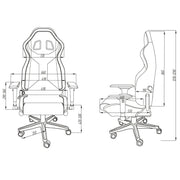 Sparco Icon Sky Office Chair — Black/Red