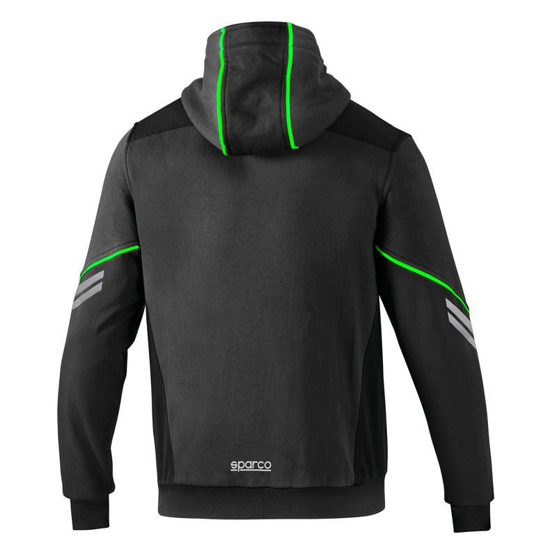 Sparco Full Zip Colorado Hoodie — Grey/Green