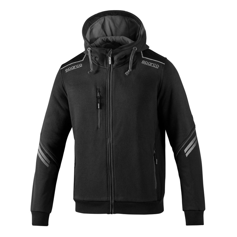 Sparco Full Zip Colorado Hoodie — Black/Dark Gray