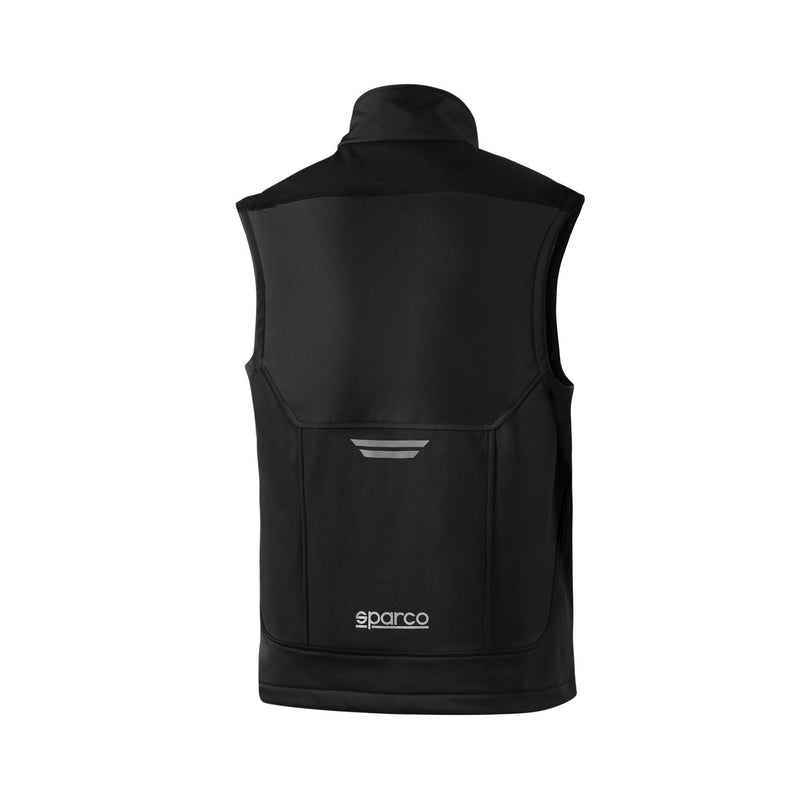 Sparco Tech Gilet Illinois — Black/Orange fluo