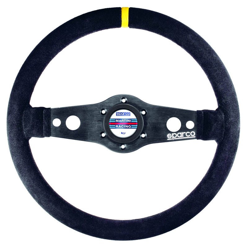 Sparco Gemma Steering Wheel Emblem Martini Racing - White — 