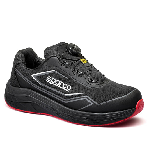 Sparco Safety Shoes S1PS Teamwork+ Rotor Sneaker Unisex Black/Red — Black/Red