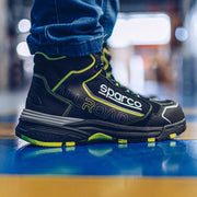 Sparco Allroad-H Motegi Safety Shoes S3 ESD Unisex Black/Fluorescent Yellow — Black/Fluo yellow
