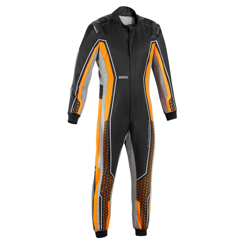 Sparco Superleggera-K Karting Suit — Black/Fluo Orange