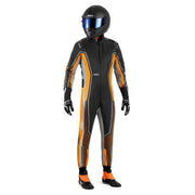 Sparco Superleggera-K Karting Suit — Black/Fluo Orange